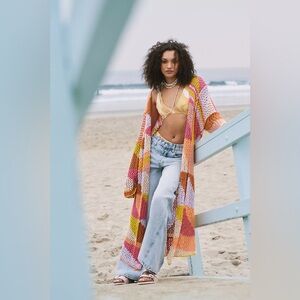 NWOT - Free People - Chasing Rainbows Cardi - Size XS/S (Oversized)